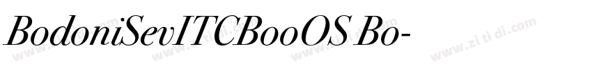BodoniSevITCBooOS Bo字体转换